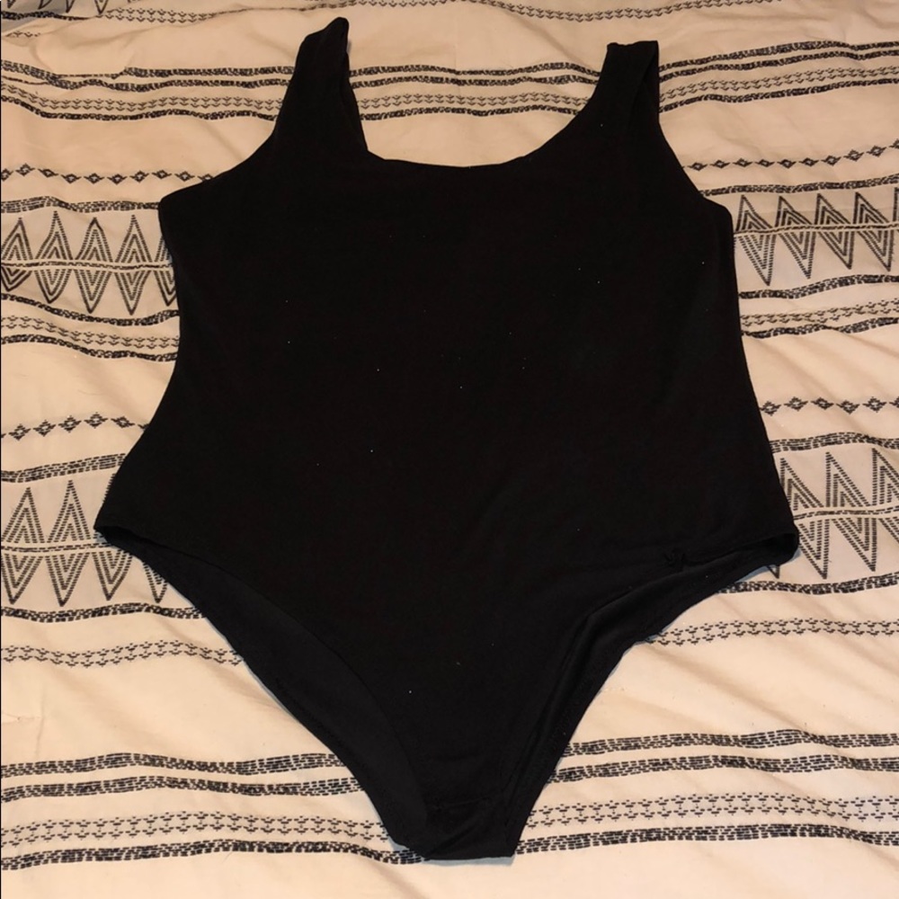 Black Bodysuit—Lower back